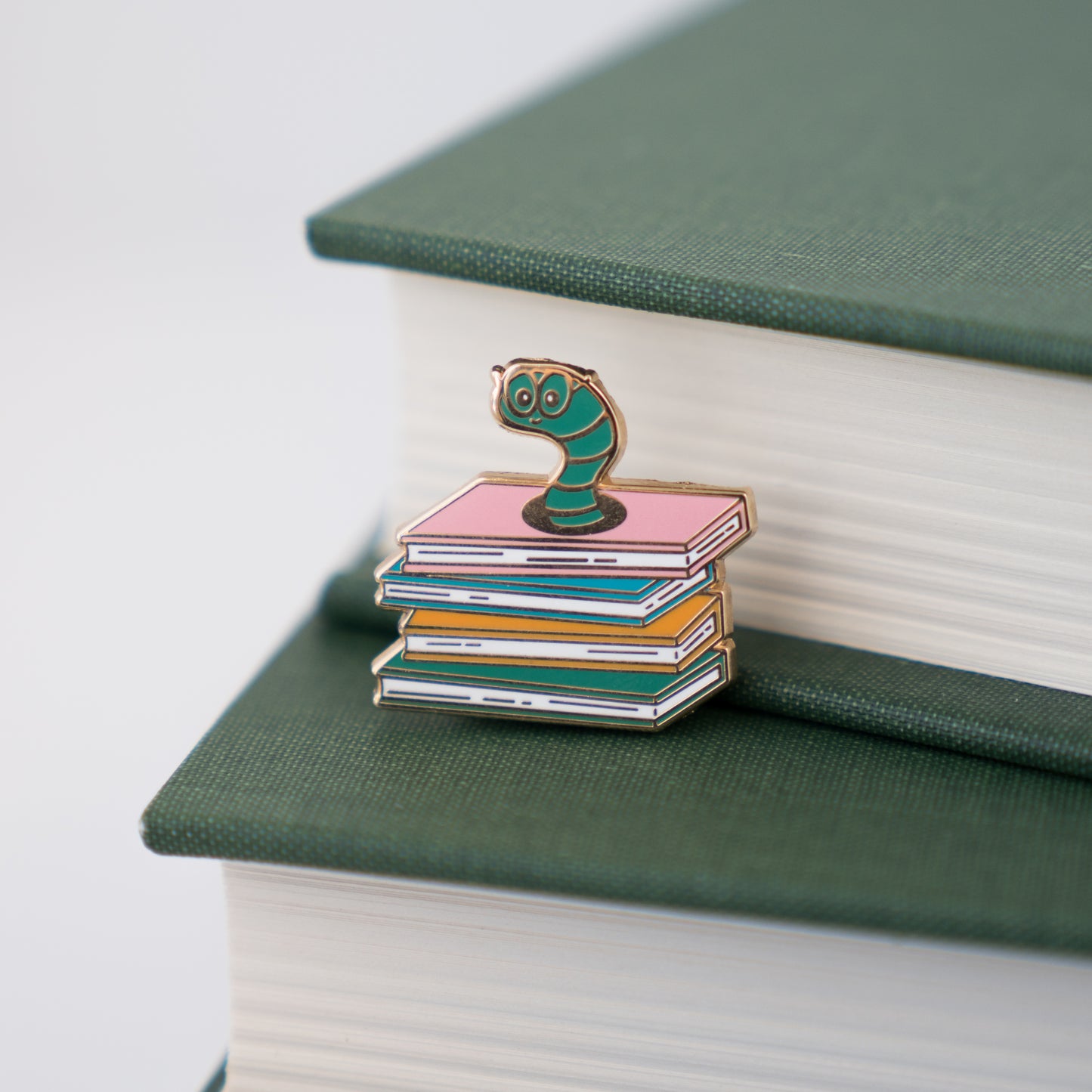 Bookworm Enamel Pin