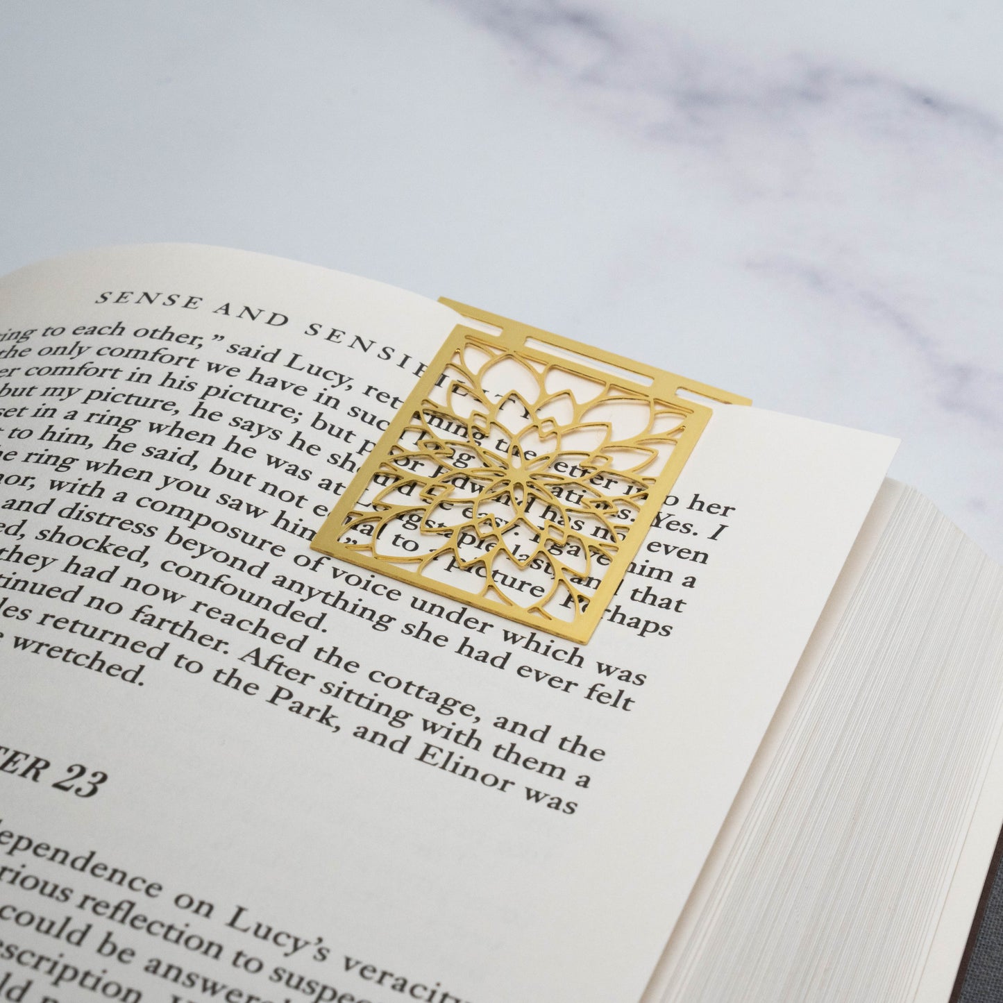 Floral Metal Bookmark