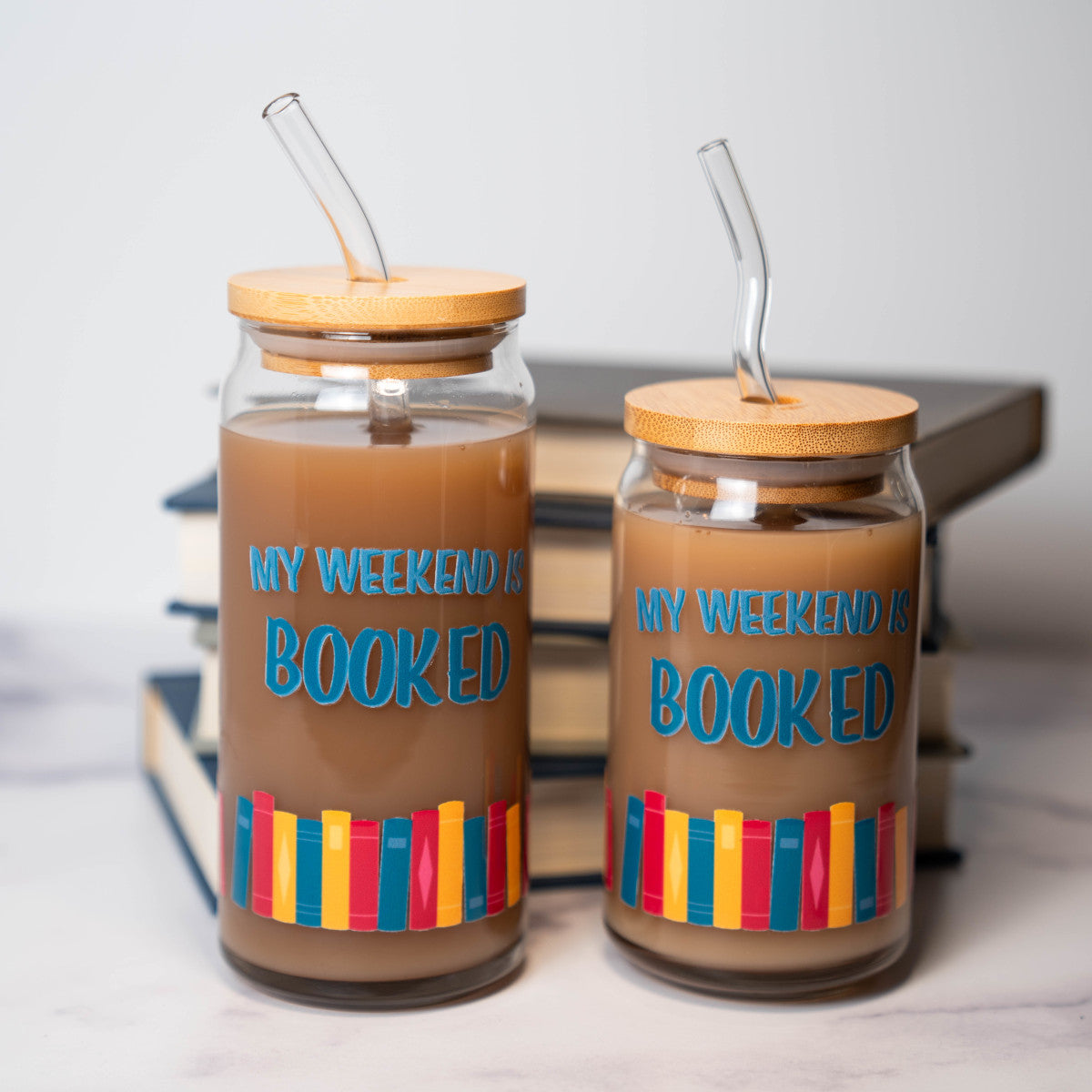 My Weekend is Booked Glass Cup