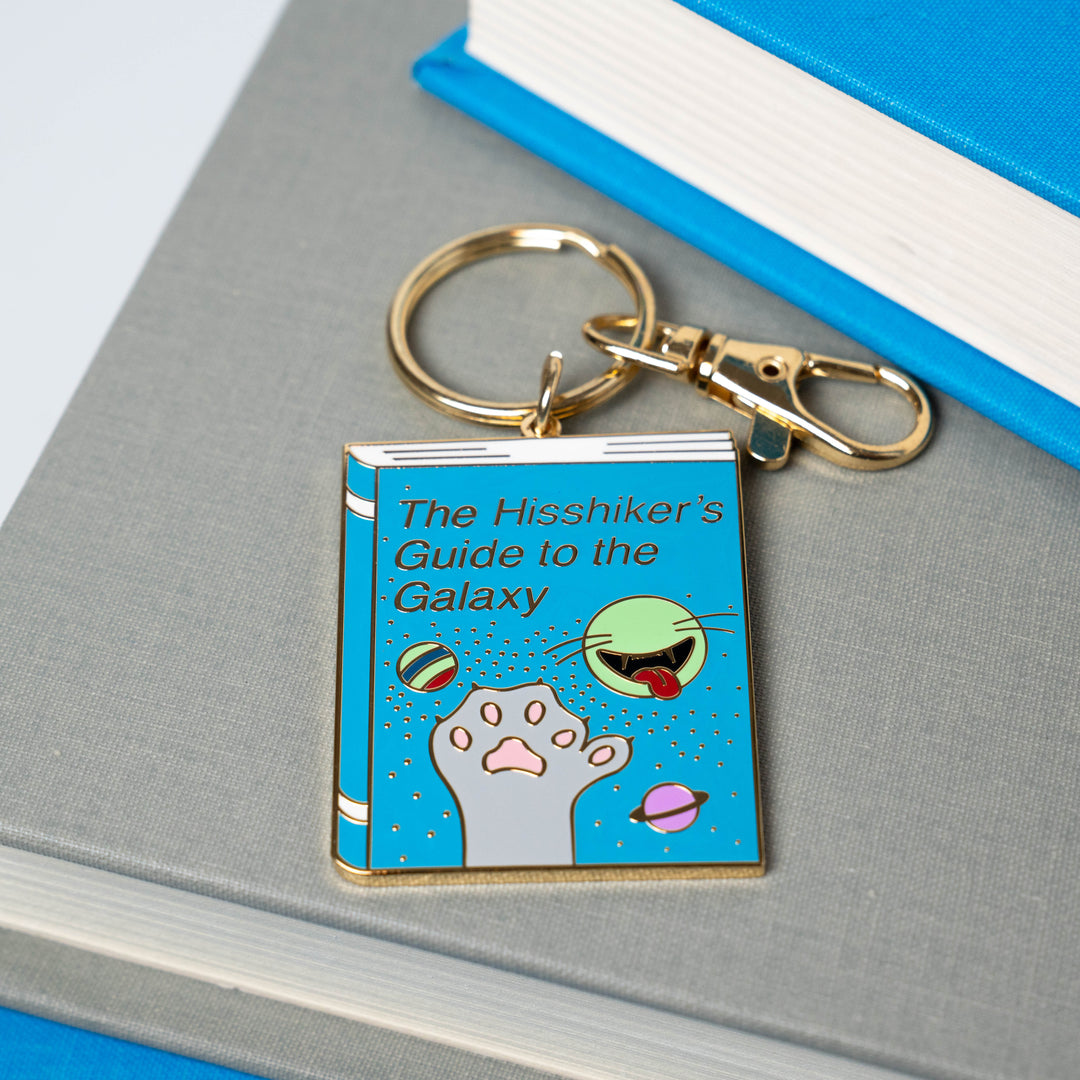 Hisshiker's Guide to the Galaxy Keychain