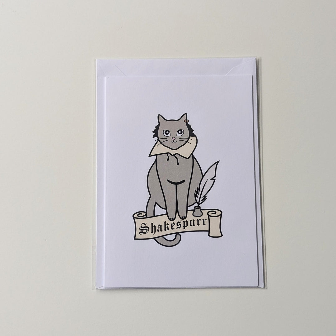 Shakespurr Greeting Card - DISCONTINUED