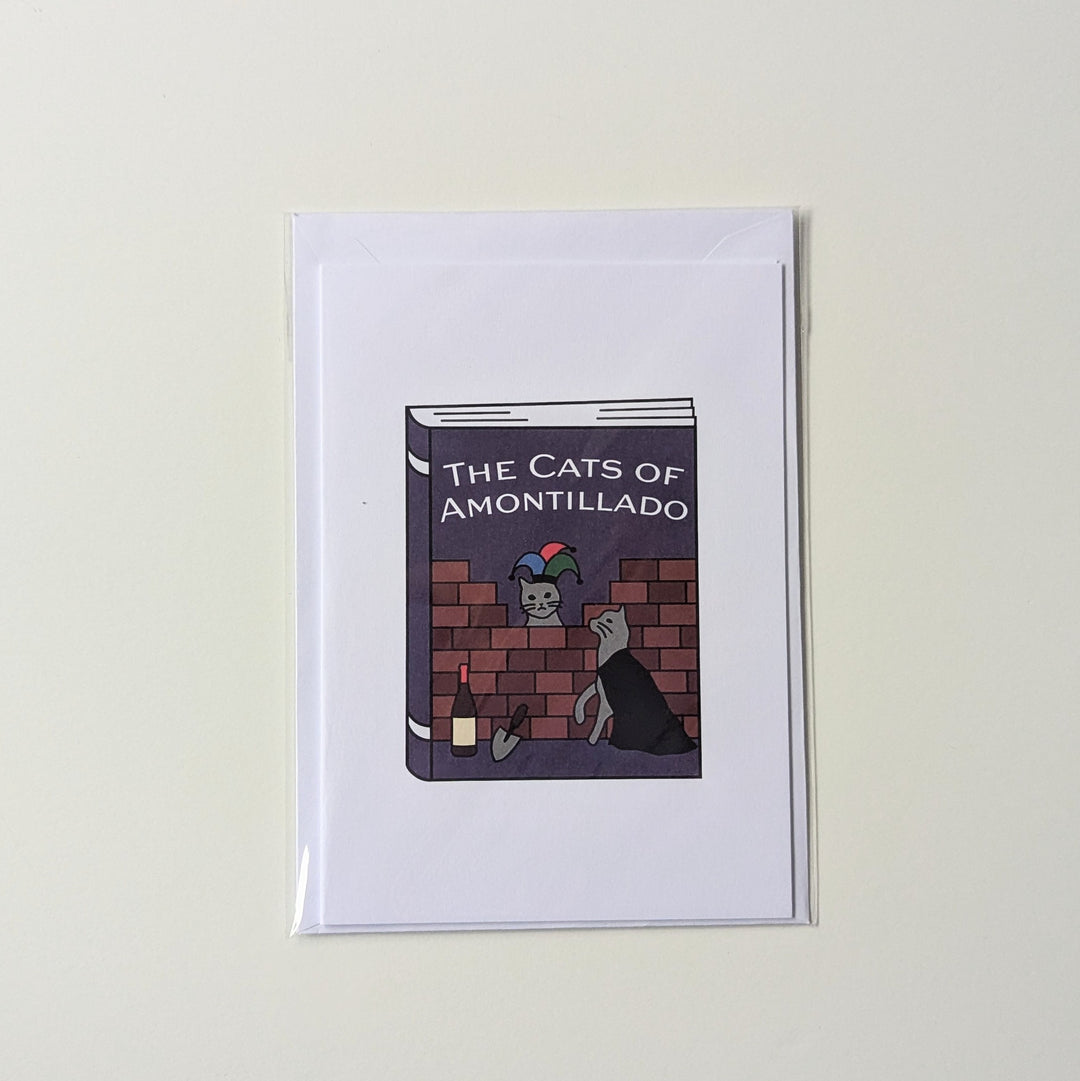 Cats of Amontillado Greeting Card - DISCONTINUED