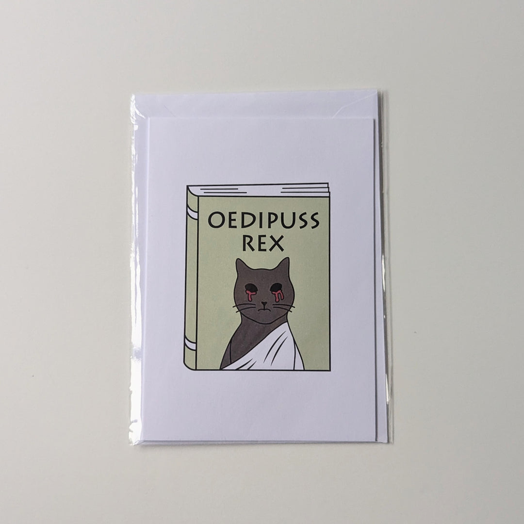 Oedipuss Greeting Card - DISCONTINUED