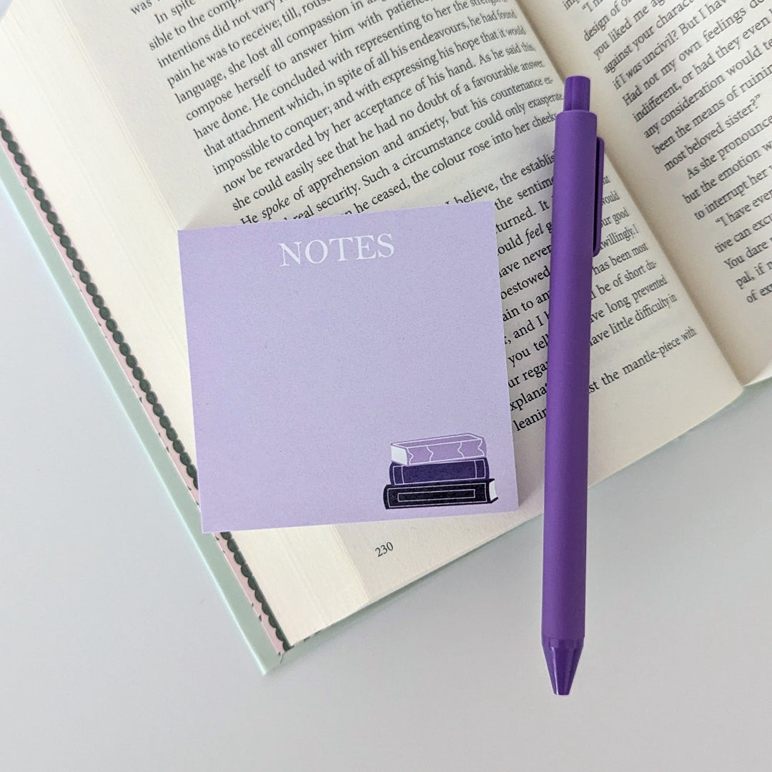 Book Stack Sticky Notes