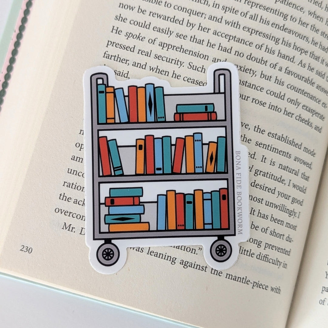 Library Cart Sticker