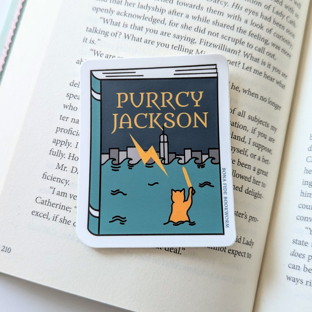 Purrcy Jackson Sticker