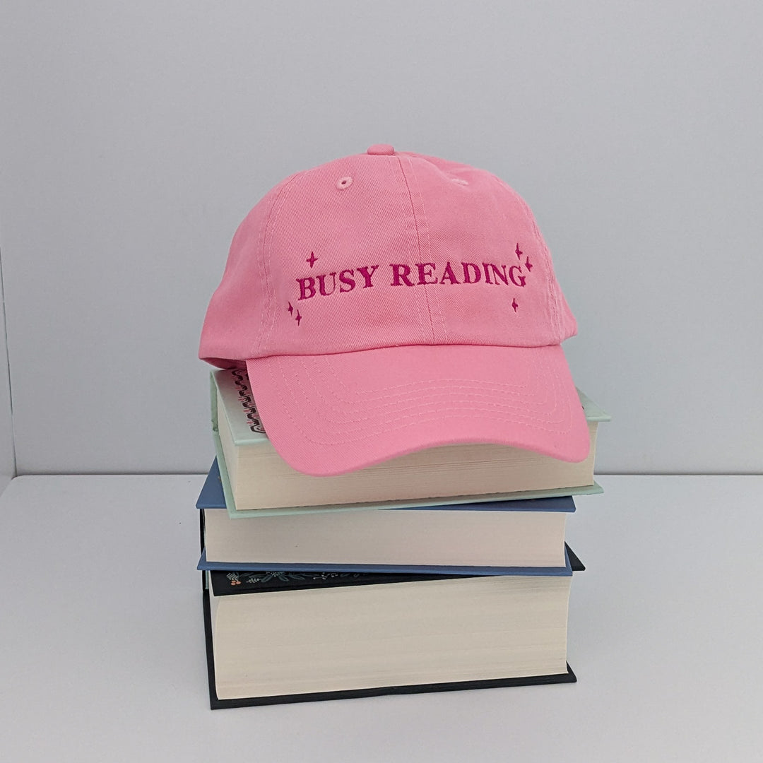 Busy Reading Embroidered Hat