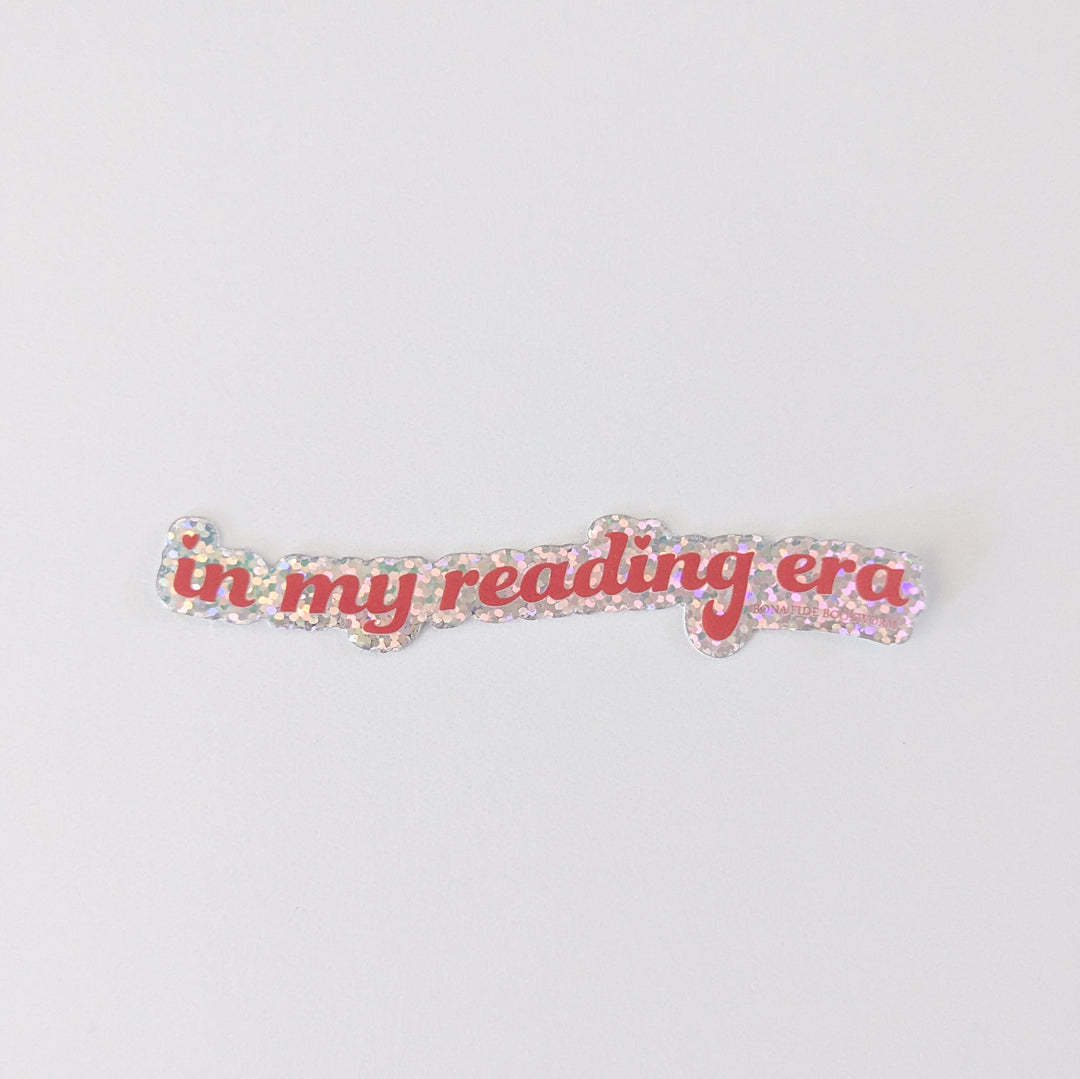 In My Reading Era Glitter Sticker