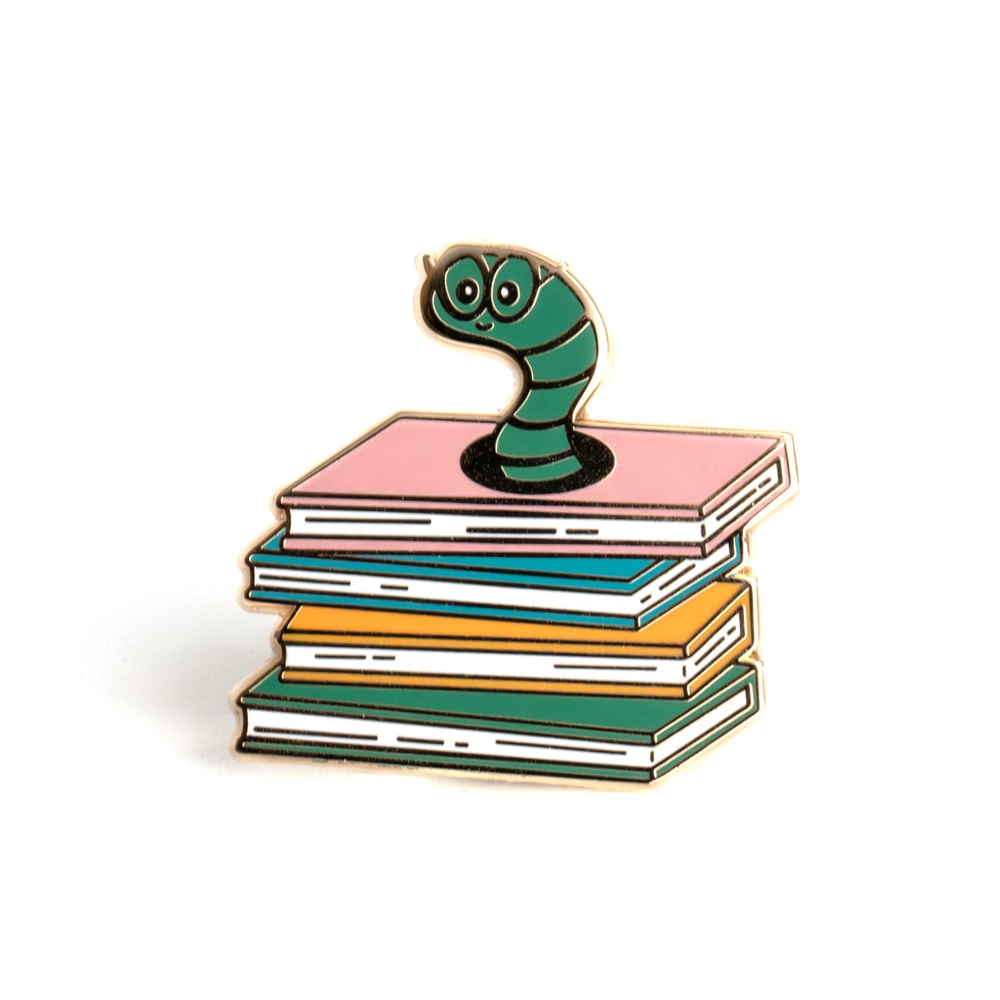 Bookworm Enamel Pin