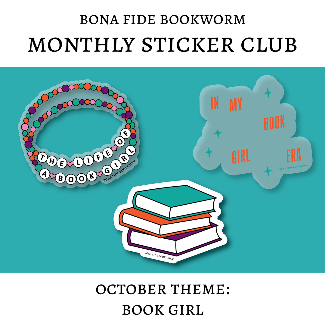 Bookish Sticker Club - Monthly Book-Themed Sticker Subscription
