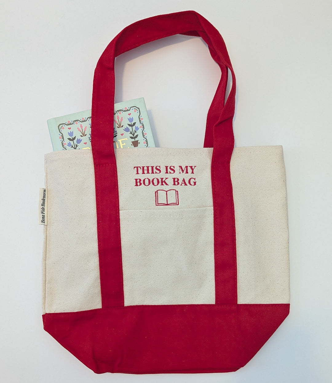 This is My Book Bag Embroidered Mini Tote Bag