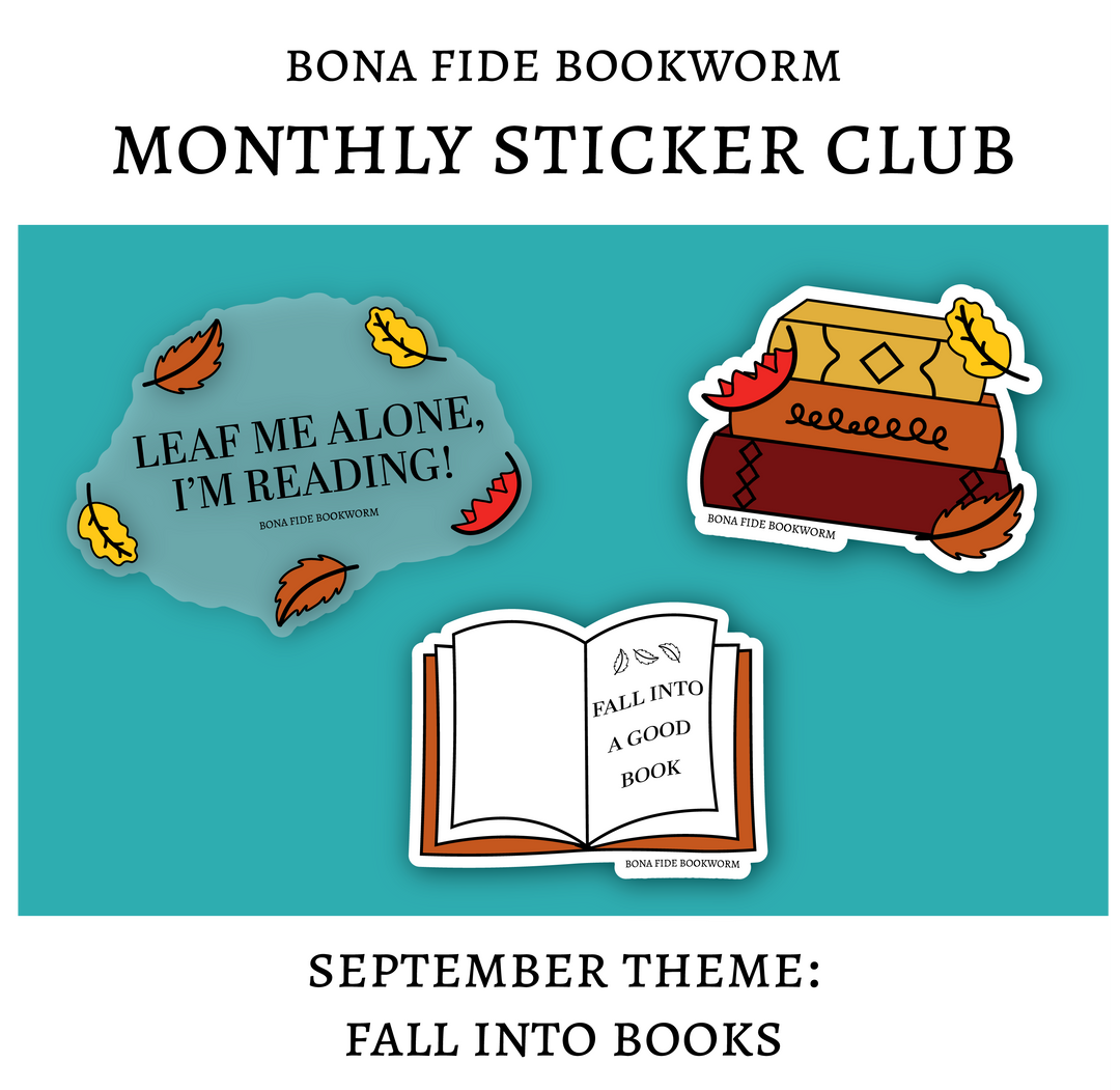 Bookish Sticker Club - Monthly Book-Themed Sticker Subscription