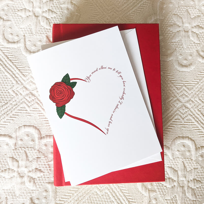 Pride and Prejudice Romantic Card