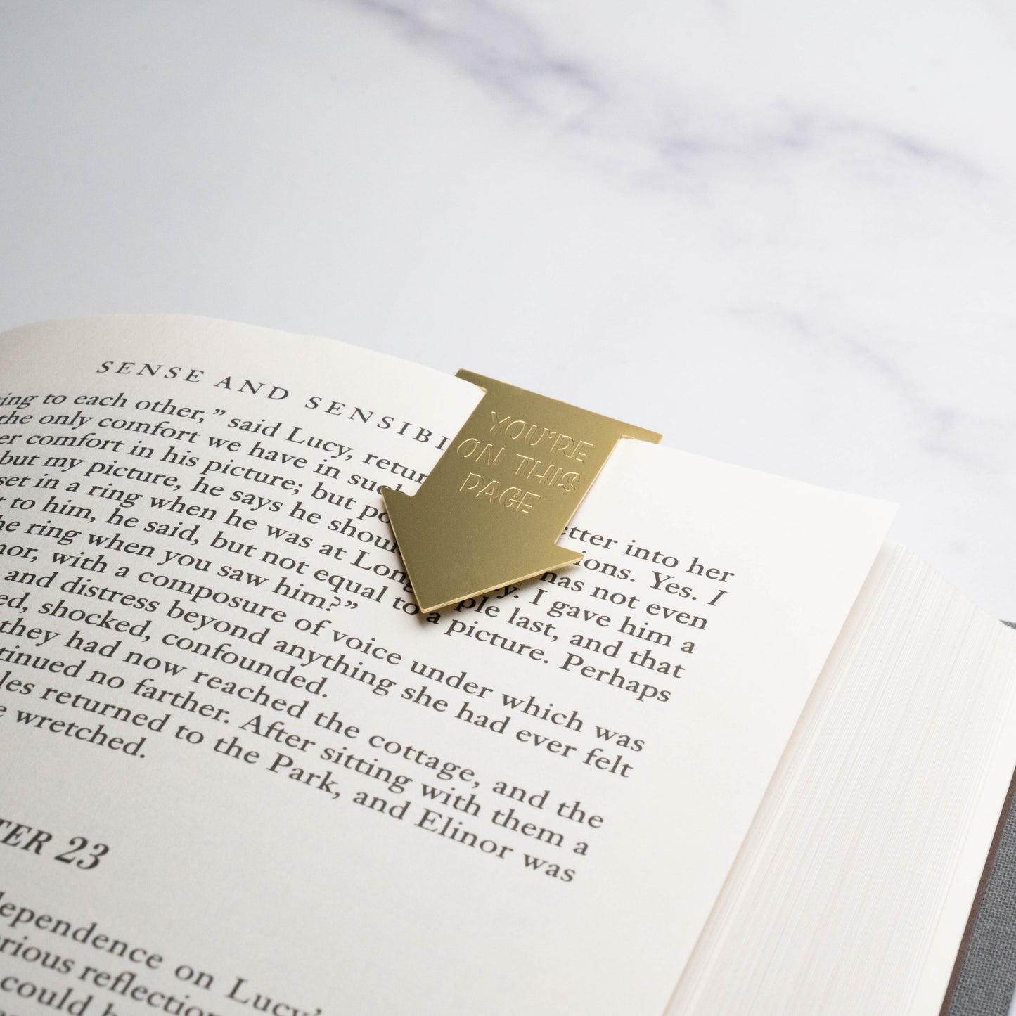 You're On This Page Metal Bookmark