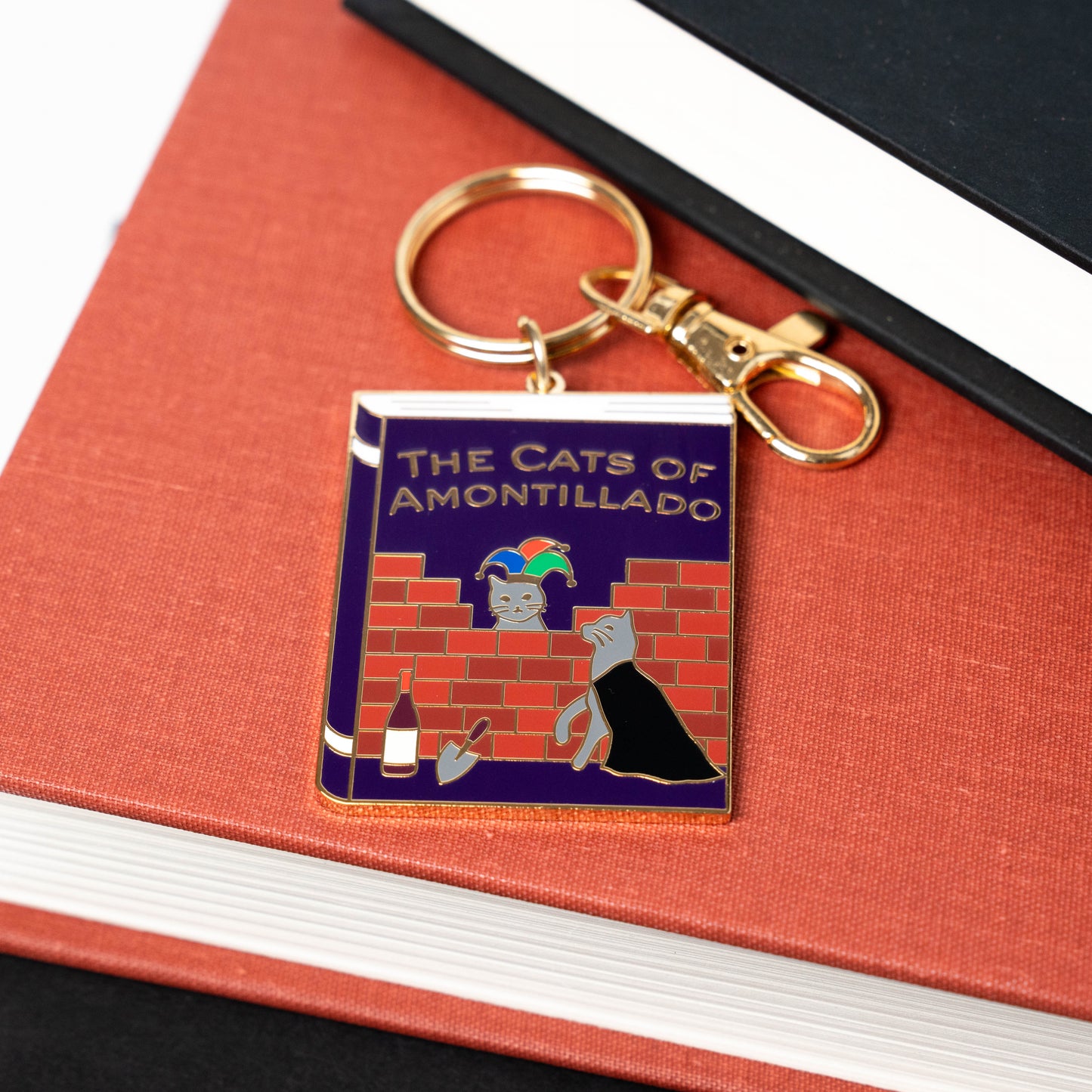 The Cats of Amontillado Keychain