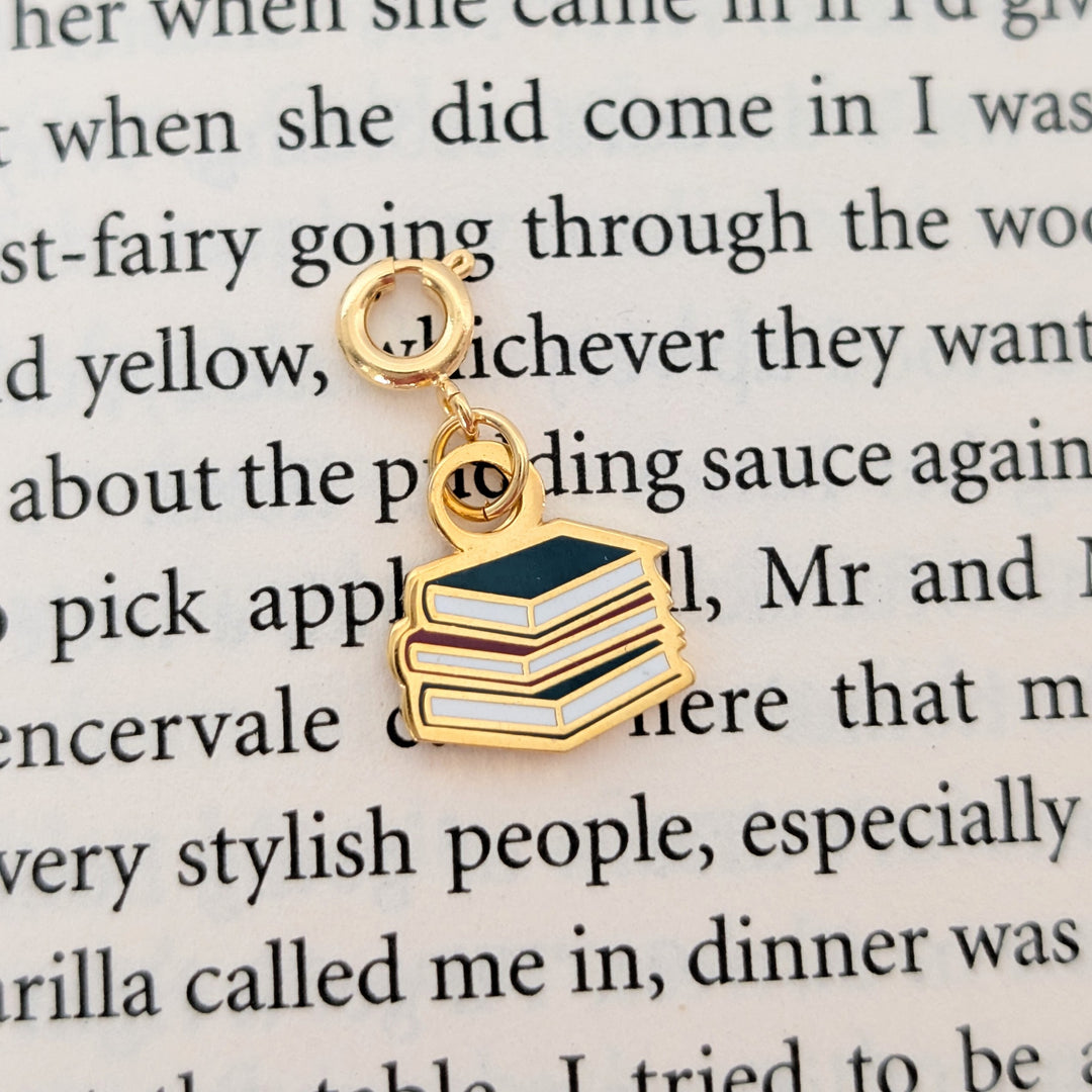 Book Stack Charm