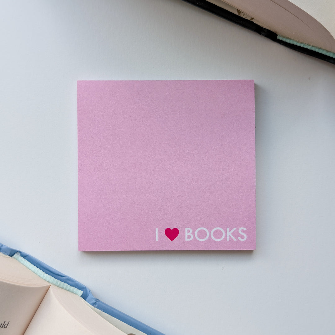 I Love Books Sticky Notes