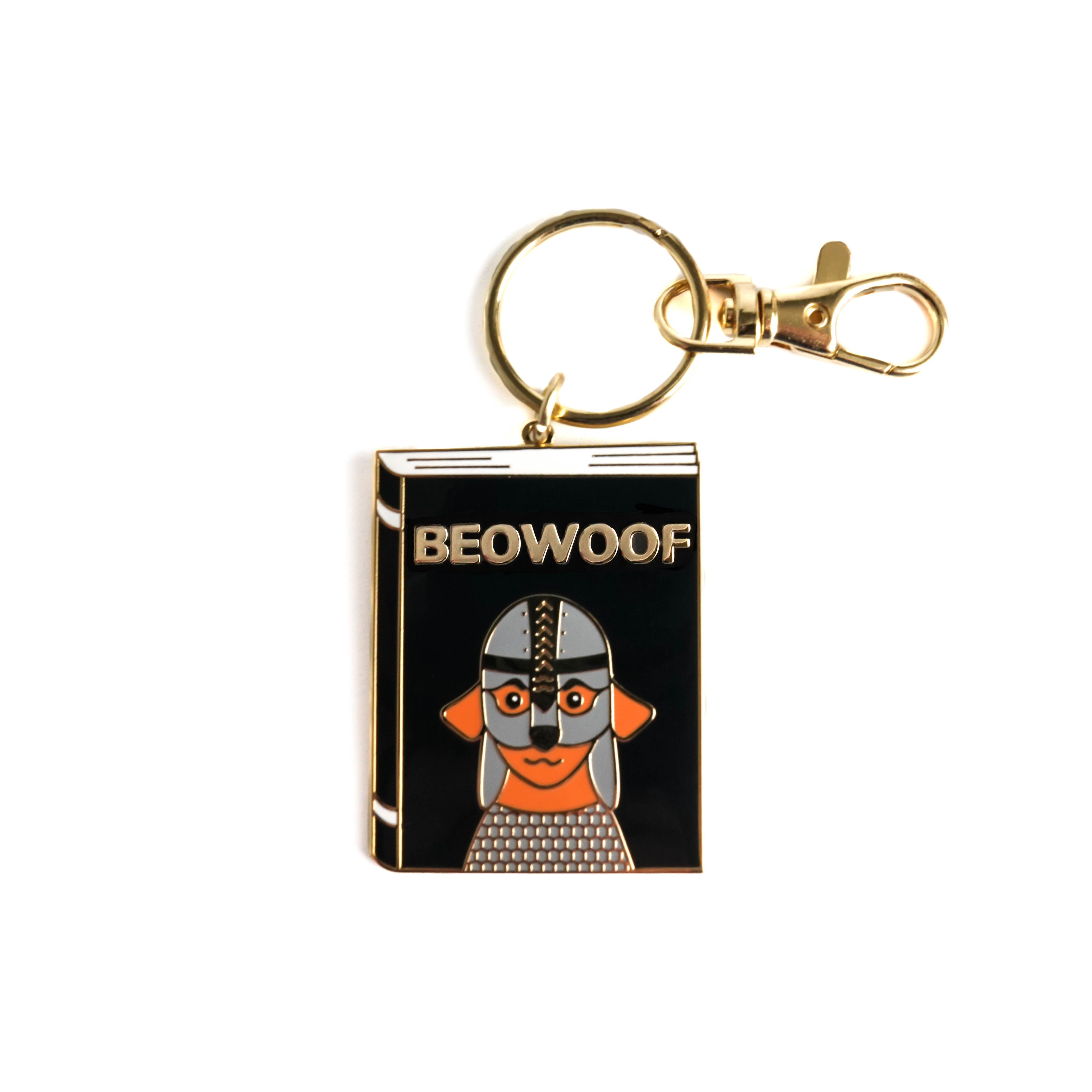 Beowoof Keychain Bona Fide Bookworm 4939