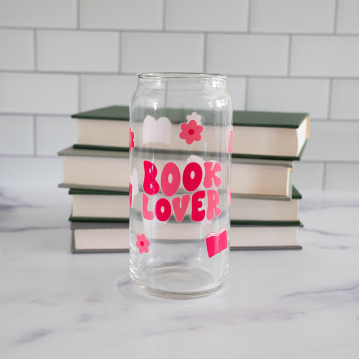 20 Oz. Book Lover Glass Cup