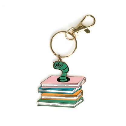 Bookworm Keychain