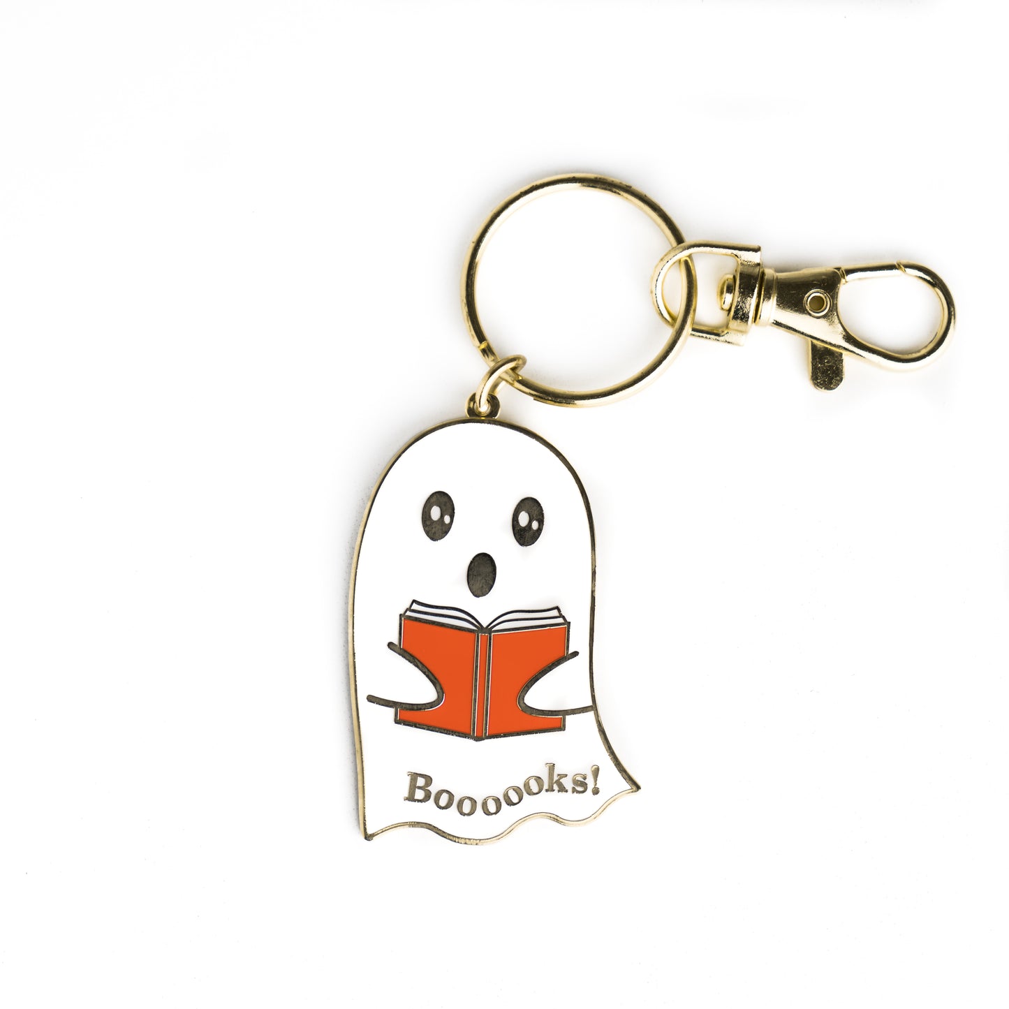 Boooooks Ghost Keychain