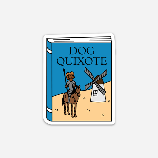 Dog Quixote Sticker