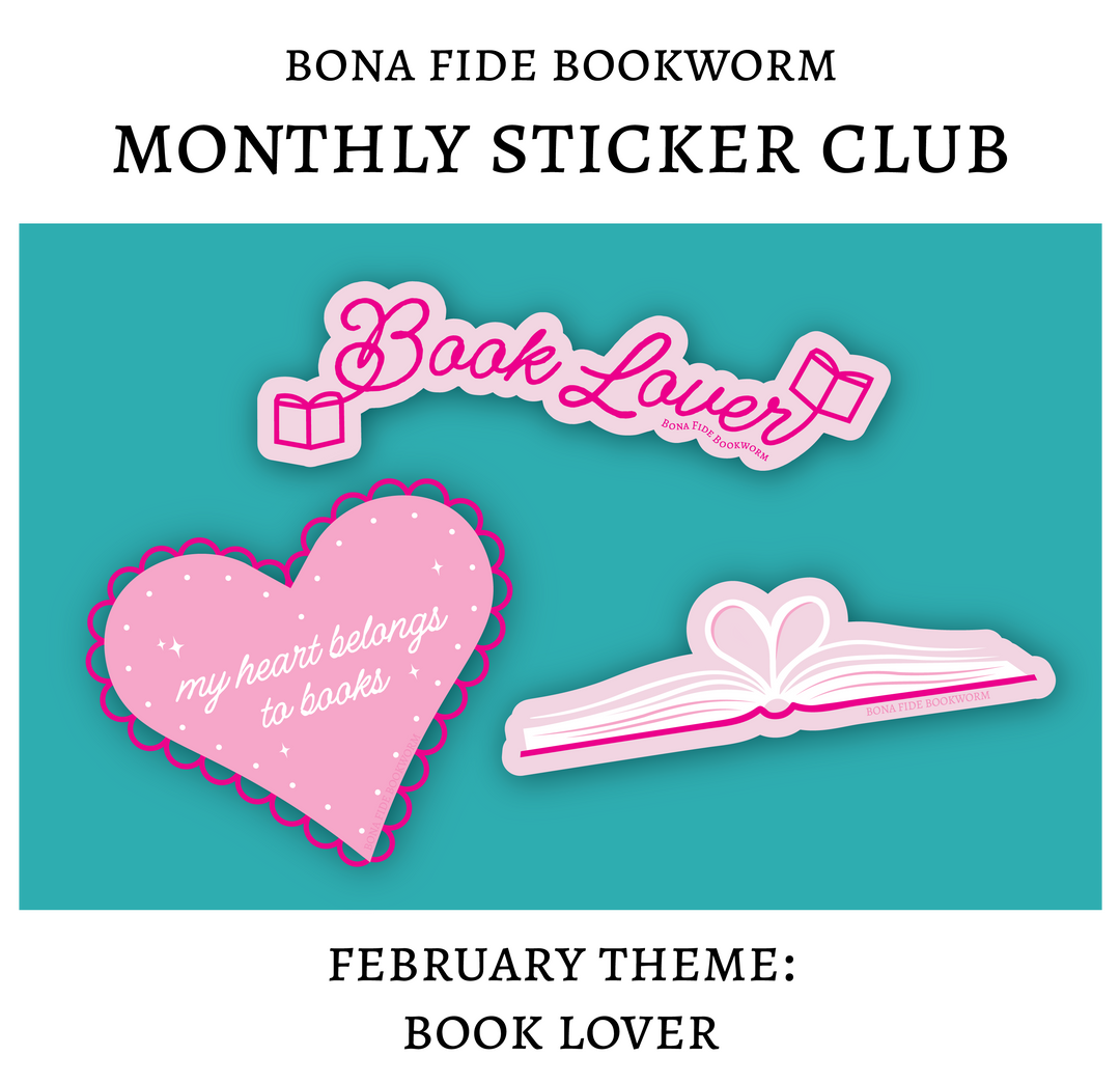 Bookish Sticker Club - Monthly Book-Themed Sticker Subscription