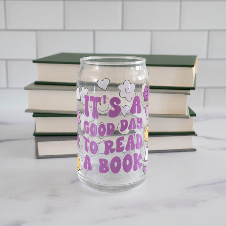 16 Oz. It's a Good Day to Read a Book Glass Cup