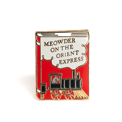 Meowder on the Orient Express Enamel Pin
