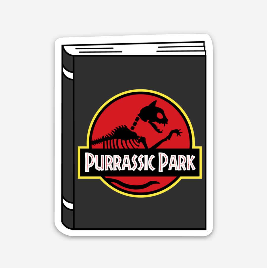 Purrassic Park Sticker