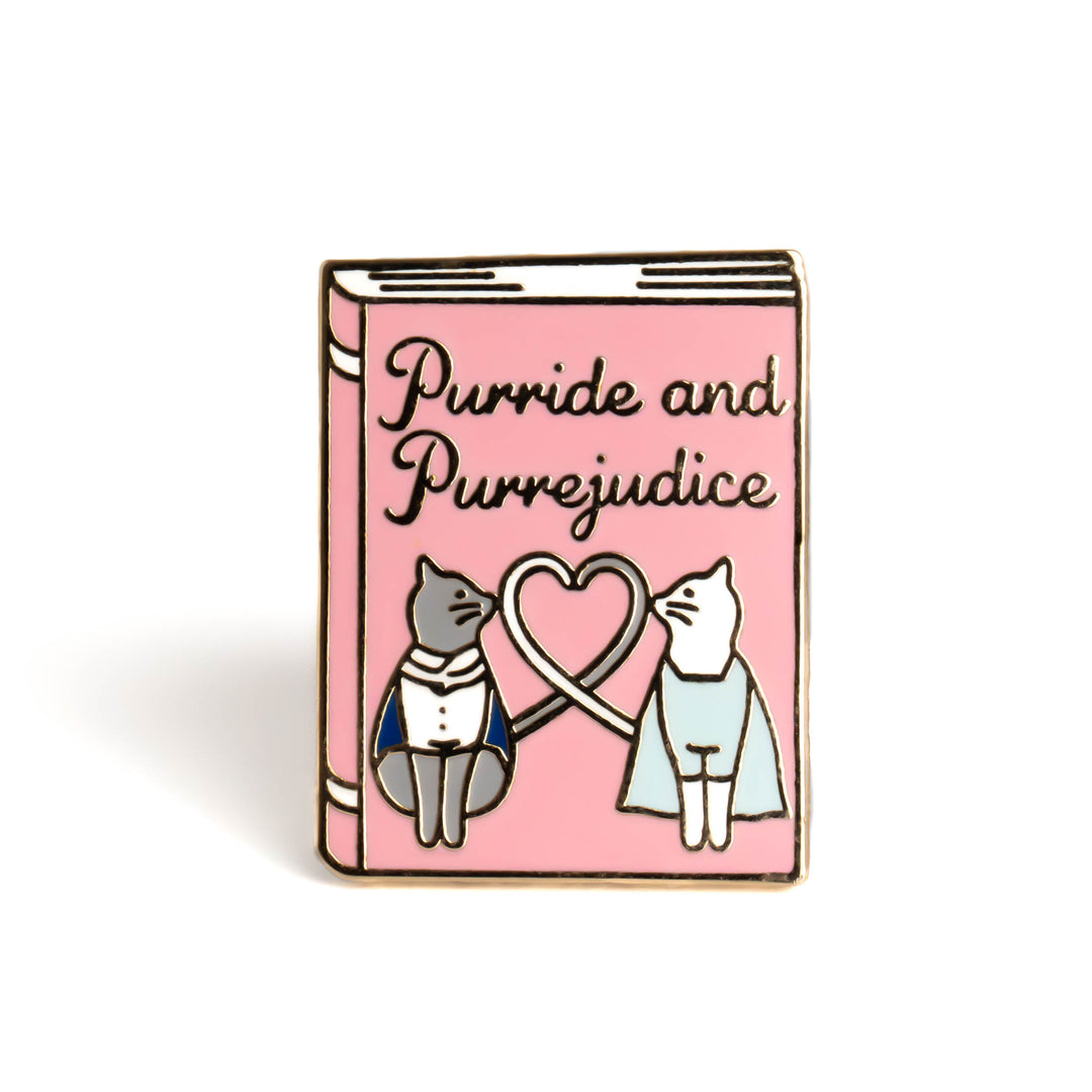 Purride and Purrejudice Enamel Pin