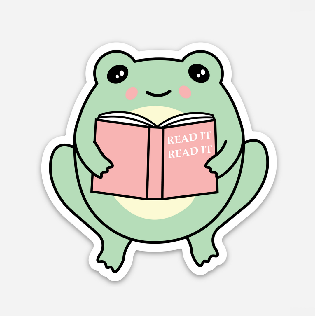Read It Frog Sticker