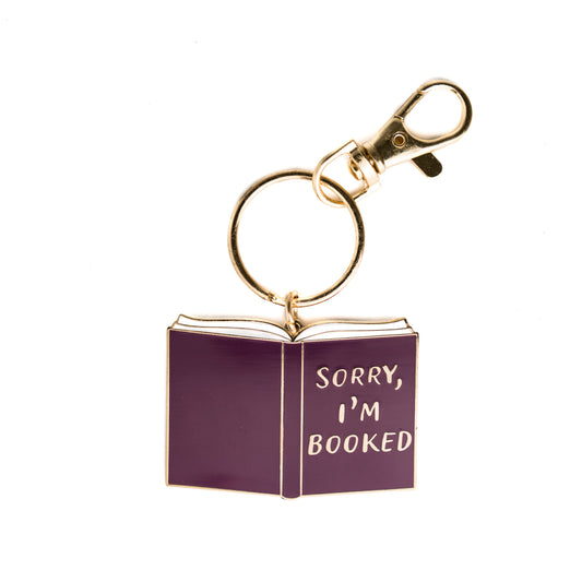 Sorry, I'm Booked Keychain