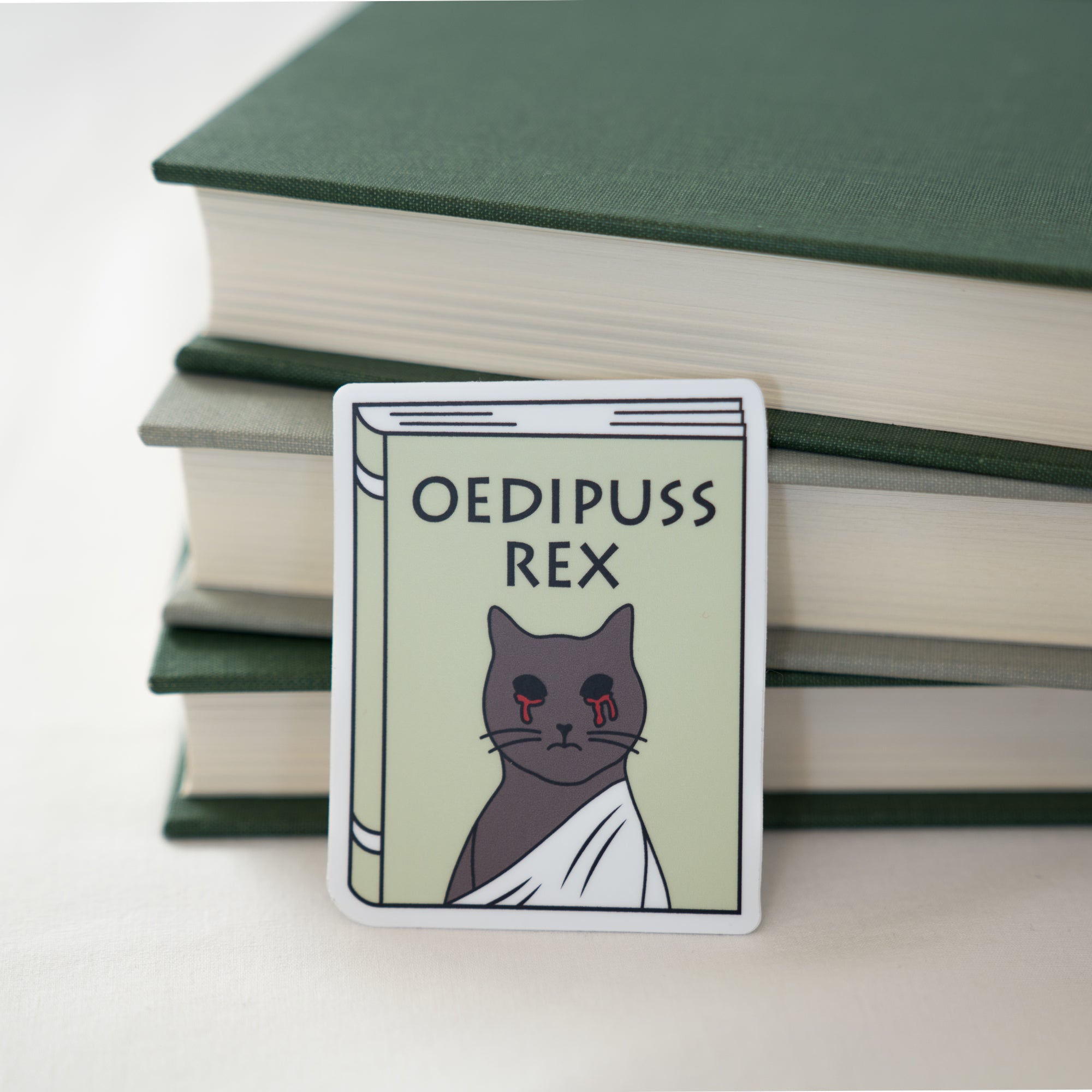 Rex Bookworm Oedipuss Rex Sticker – Bona Fide Bookworm