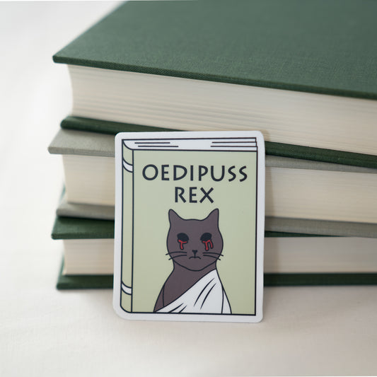 Oedipuss Rex Sticker