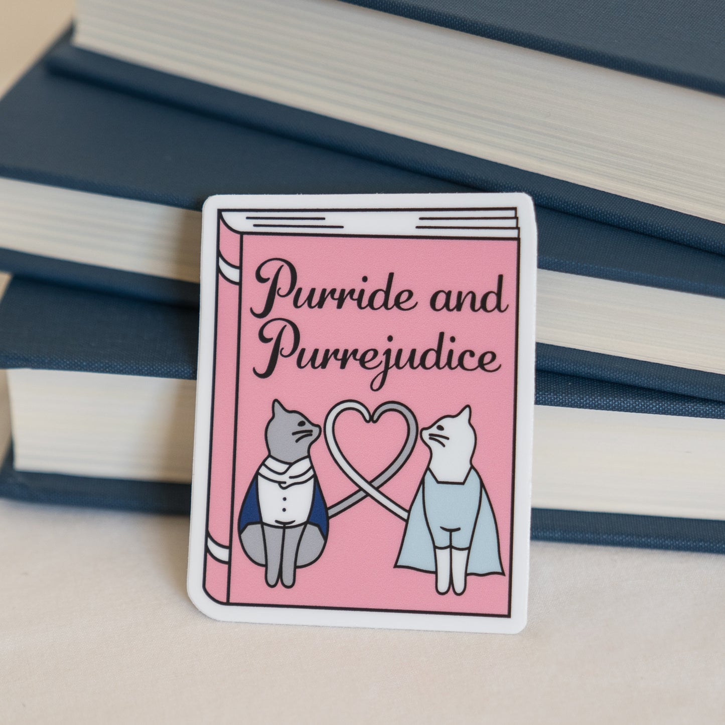 Purride and Purrejudice Sticker
